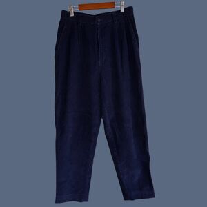 Vintage 80s Princeton Club Pleated High Waist Corduroy Pants